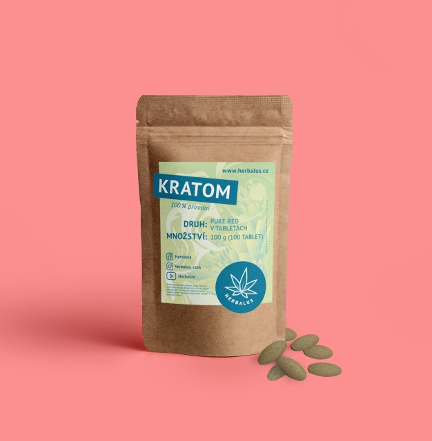 Kratom v tabletách - Pure Red