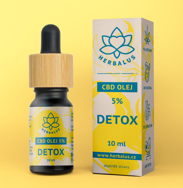 CBD olej 5% - DETOX