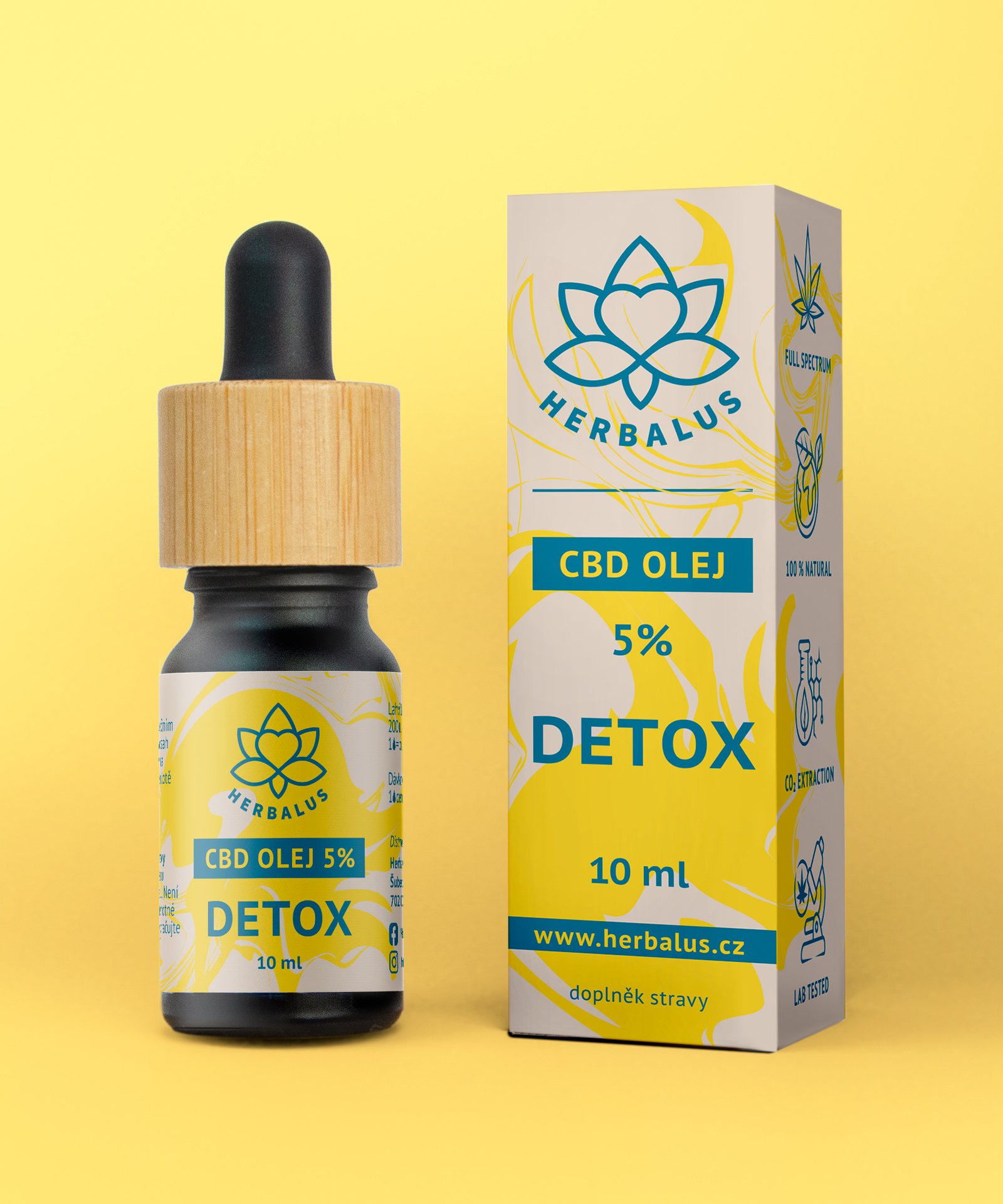 Levně CBD olej 5% - DETOX 10 ml