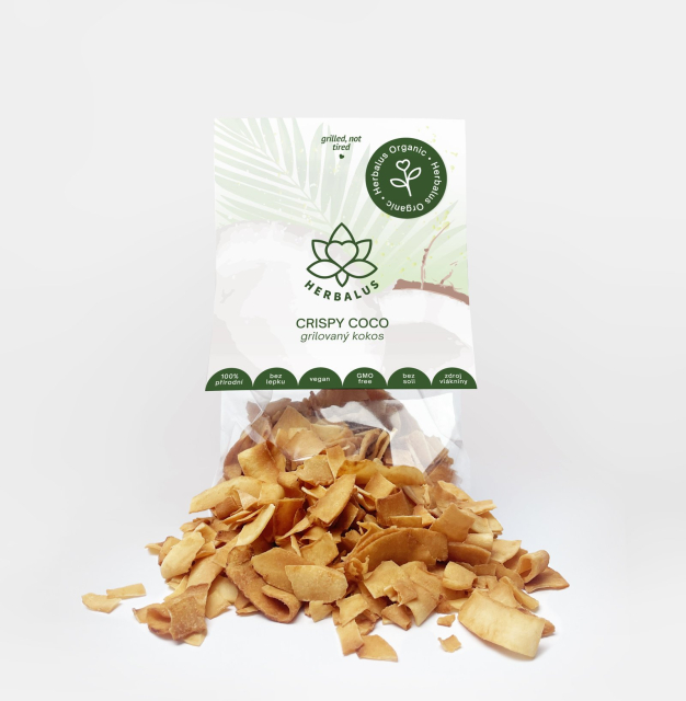 Herbalus Organic - CRISPY COCO - Grilovaný kokos 50 g